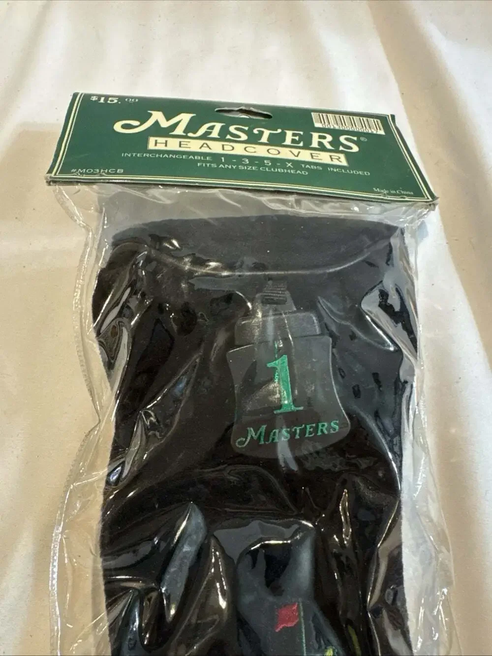 Masters Head-cover Interchangeable 1-3-5-X Tabs, Any Size Club head NIP 2003